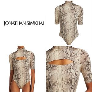 NWT✨Jonathan Simkhai Standard
Haze Slinky Jersey Cut Out Bodysuit